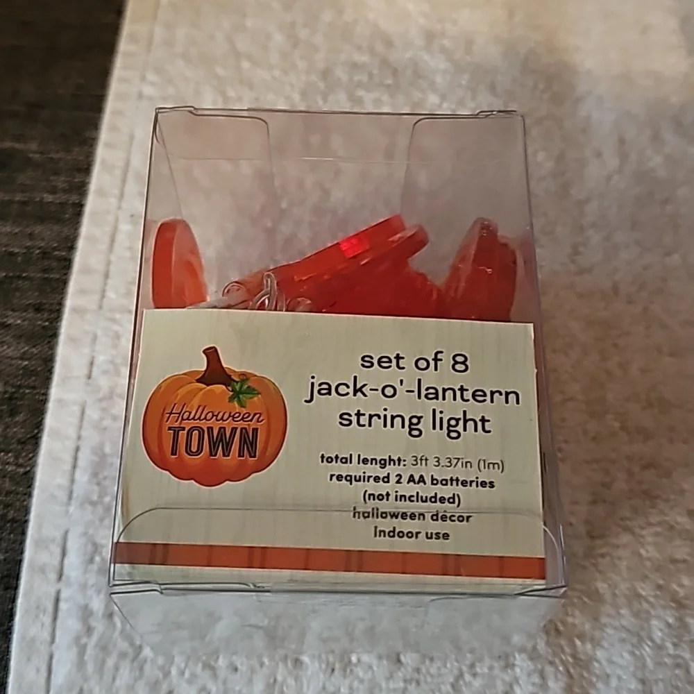 BATTERY OPERATED JACK-O-LANTERN STRING LIGHT - Picture 3 of 5